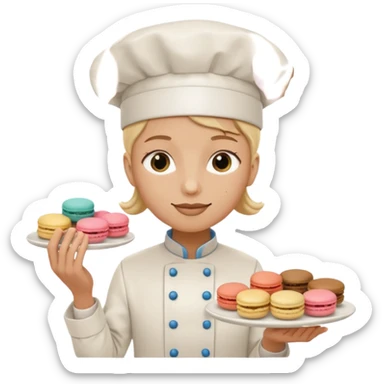 cuisinier de macaron sticker