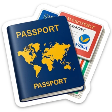 passport with visa sticker