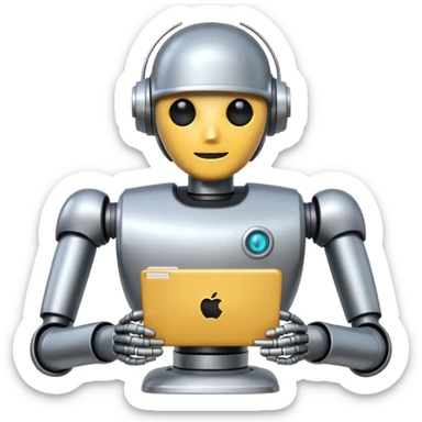 data collection robot sticker