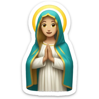 virgin mary sticker