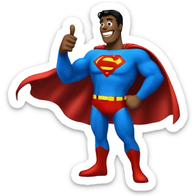 superman thumbs up sticker