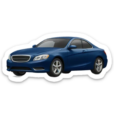 Navy blue car sticker
