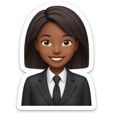 black queen with suit sticker