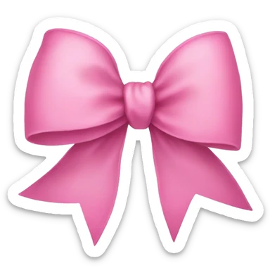 pink bow sticker