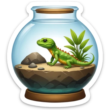 A reptile terrarium  sticker