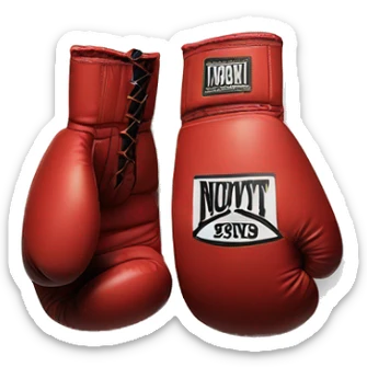 Boxing knocked out on canvas sticker