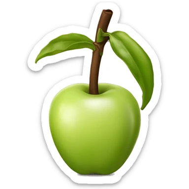 vanilla bean with apple sticker