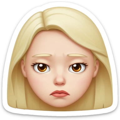 I want an emoji that’s pouting  sticker