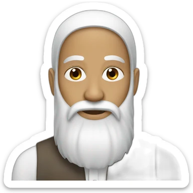 a Muslim with a white long beard sticker