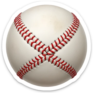 baseball with #9 sticker