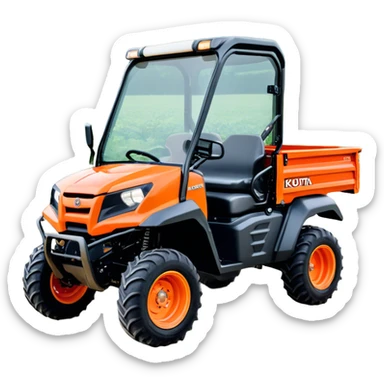 Farm Utility Vehicle (UTV) - Kubota RTV-XG850 (Model Year: 2021) (Iconic colour: Orange) sticker