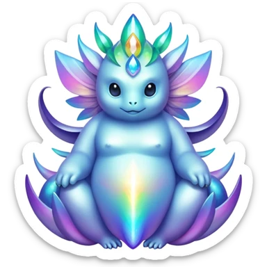divine complex iridescent aesthetic-scenery-Fakémon-creature sticker