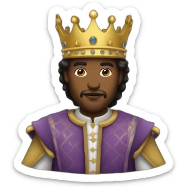 King whit man sticker