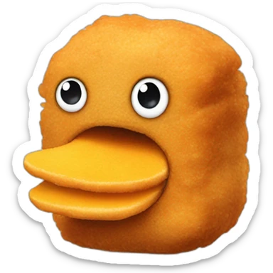 dino chicken nugget sticker