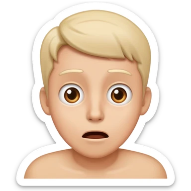 person accidentally interrupting a conversation, surprised expression sticker