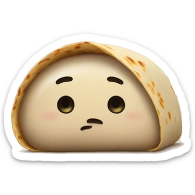 Burrito of sadness sticker