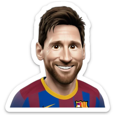 Lionel messi happy sticker