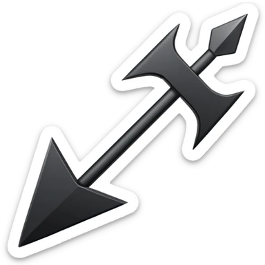 black pc cursor sticker