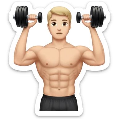 anterior deltoid dumbbell raise sticker