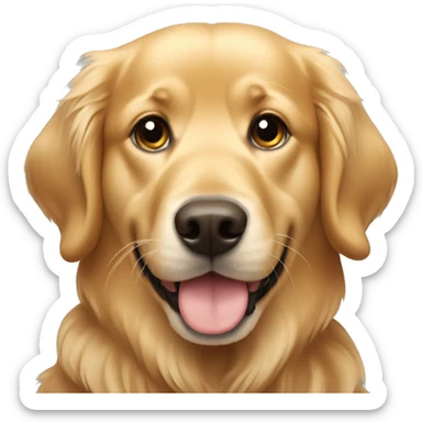 golden retriever sticker
