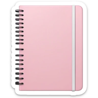 Light Pink Notebook sticker