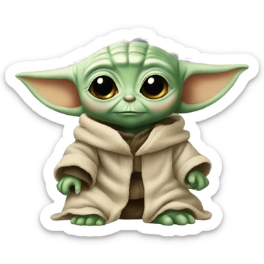 Baby yoda sticker