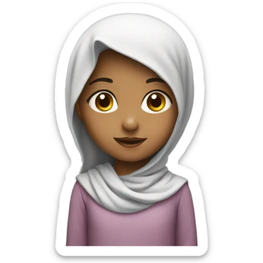 Arabic, little girl, child. sticker