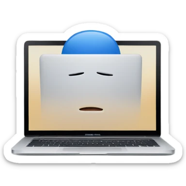 a macbook laptop sticker