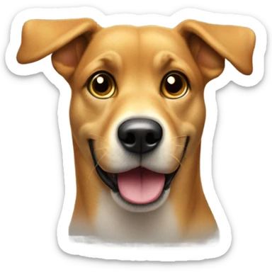 A lite bright with the words dog sticker