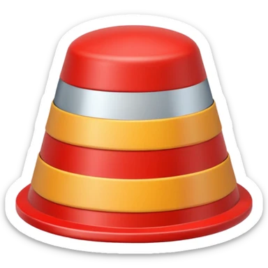 cone cap object sticker