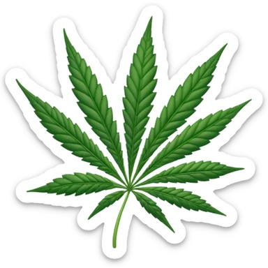 create a Weed Leaf sticker