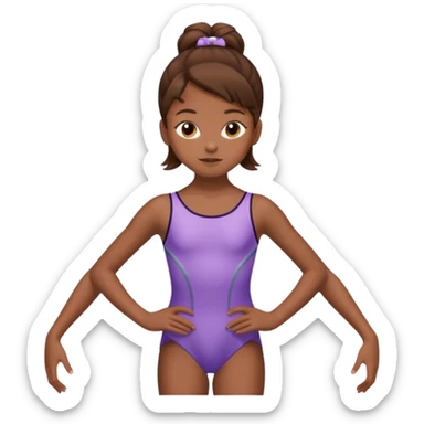 Una patinadora de 12 años y es morena de pelo y lleva un mallott super bonito sticker