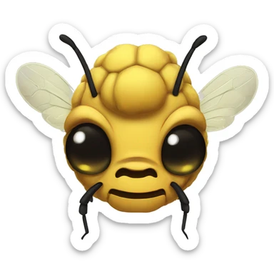 animeted angry bees sticker