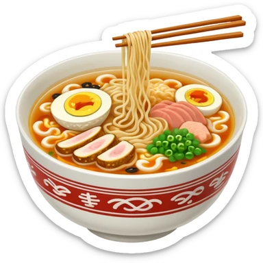 a bowl of ramen sticker