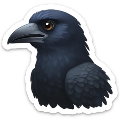 Un corbeau galaxie sticker