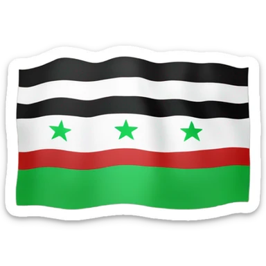 Free syria flag sticker