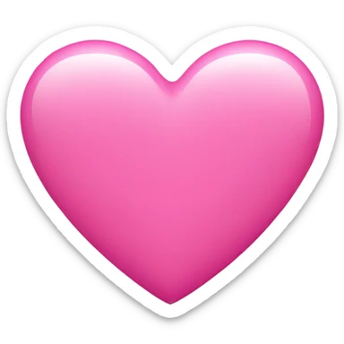 Pink hart sticker