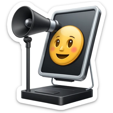 voice prompter sticker