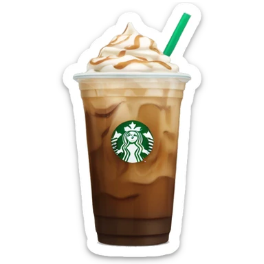 starbucks vanilla iced coffee with no whip sticker