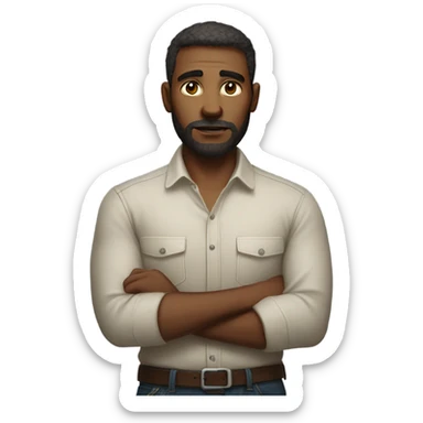 realistic portrait of a man sticker