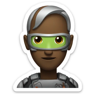 android droid logo mindblown sticker