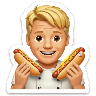 gordon ramsay eat hotdog sticker