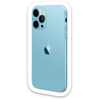 Light blue iPhone 16 pro sticker