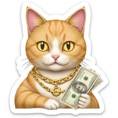 drug dealer cat sticker