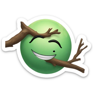 Planet Venus hugging a branch sticker