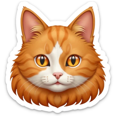 cat with star eyes sticker