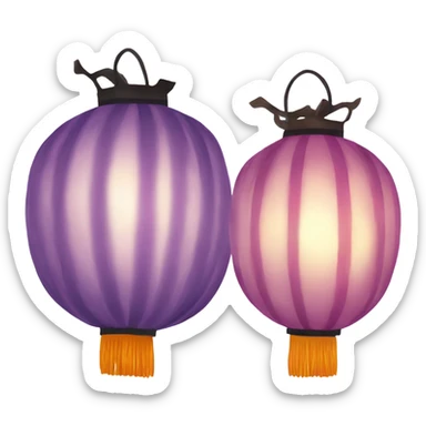 Chinese lantern sticker