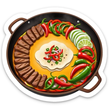 fajitas dinner sticker