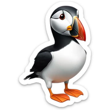 Puffin bird sticker