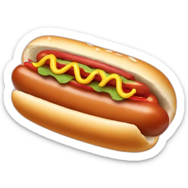 hot dog flushing tongue sticker